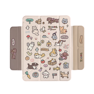 【DIY磁吸分离面盖】适用2024ipadair6保护套带笔槽苹果平板pro11防弯十代air4/5亚克力10.2寸透明12.9硬壳