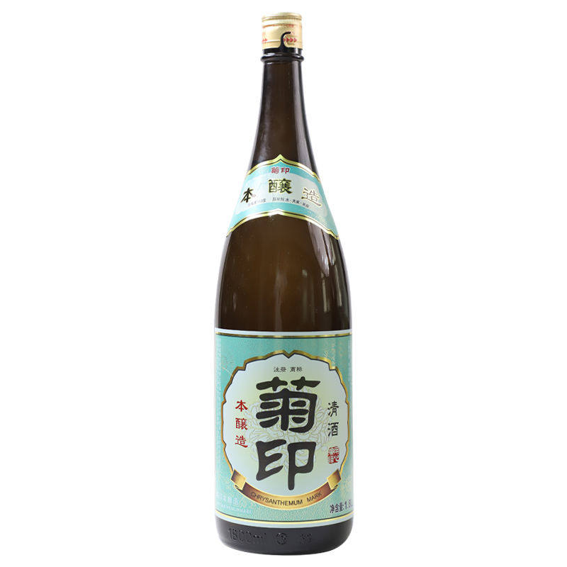 菊印本酿造清酒1.8L日式清酒烧酒米酒低度酒洋酒日料店清酒