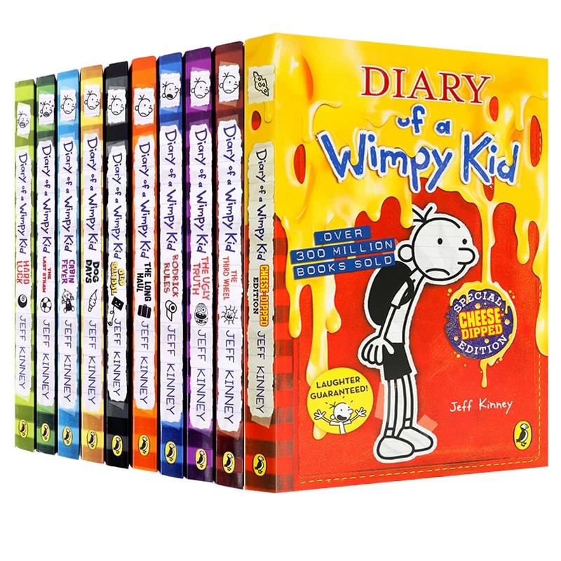 小屁孩日记Diary of a Wimpy Kid 英文原版小说 小屁孩日记10册漫画章节桥梁书 美国初中小学生励志成长