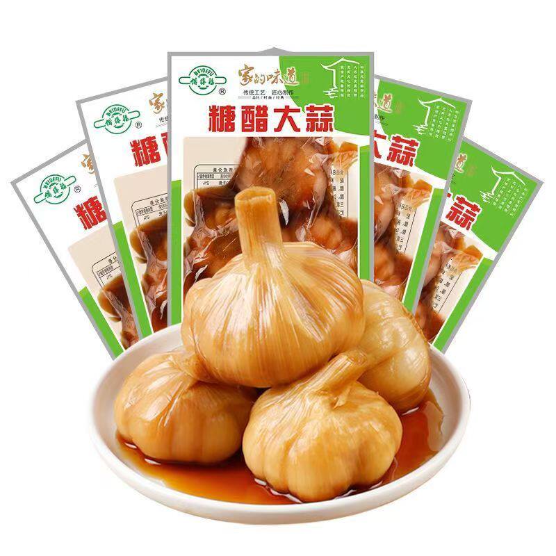 备得福糖醋蒜酸甜爽口醋浸腌制大蒜糖蒜浙江特产酱菜下饭菜200g