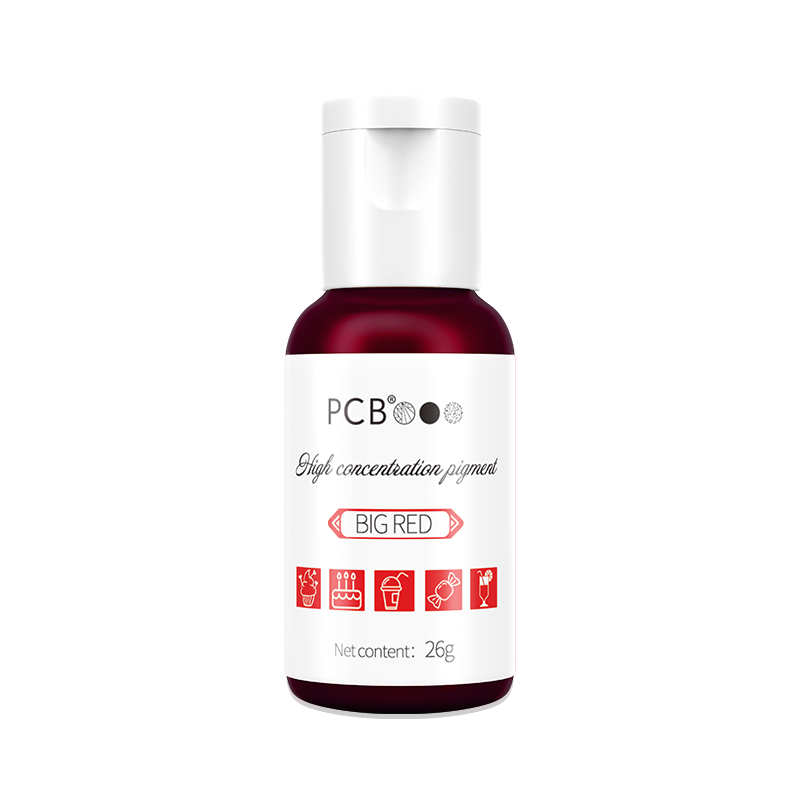 PCB高浓度裱花色素进口原料大红色黑色烘焙蛋糕食用翻糖水性色膏