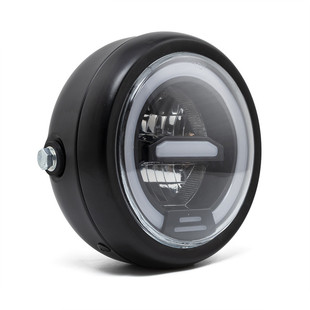 包邮CG125GN天骏复古摩托车改装LED前照灯大灯日行灯支架总成通用