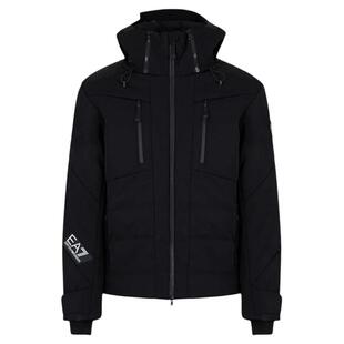 EMPORIO ARMANI/阿玛尼 EA7 秋冬男士logo拉链连帽羽绒服 301596