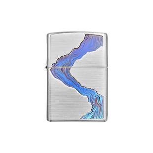 【自营】zippo打火机川流不息官方旗舰正版贴章煤油男友礼物TCJ1