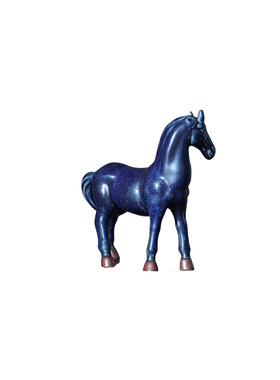 【郗家】纯碳烧陶瓷奔驰的骏马