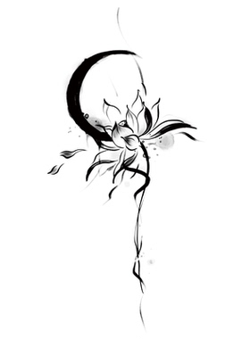后背花臂合集草本纹身贴她画仿真