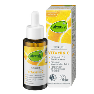 DM德国alverde艾薇德维生素C精华液抗氧化vc精华提亮肤色抗皱淡纹