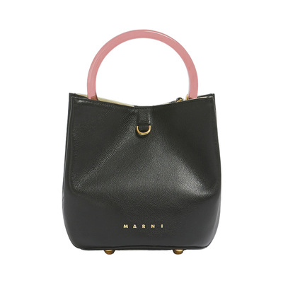 【24期免息】MARNI 2026新品PANNIER 2.0羊皮革纯色手提包