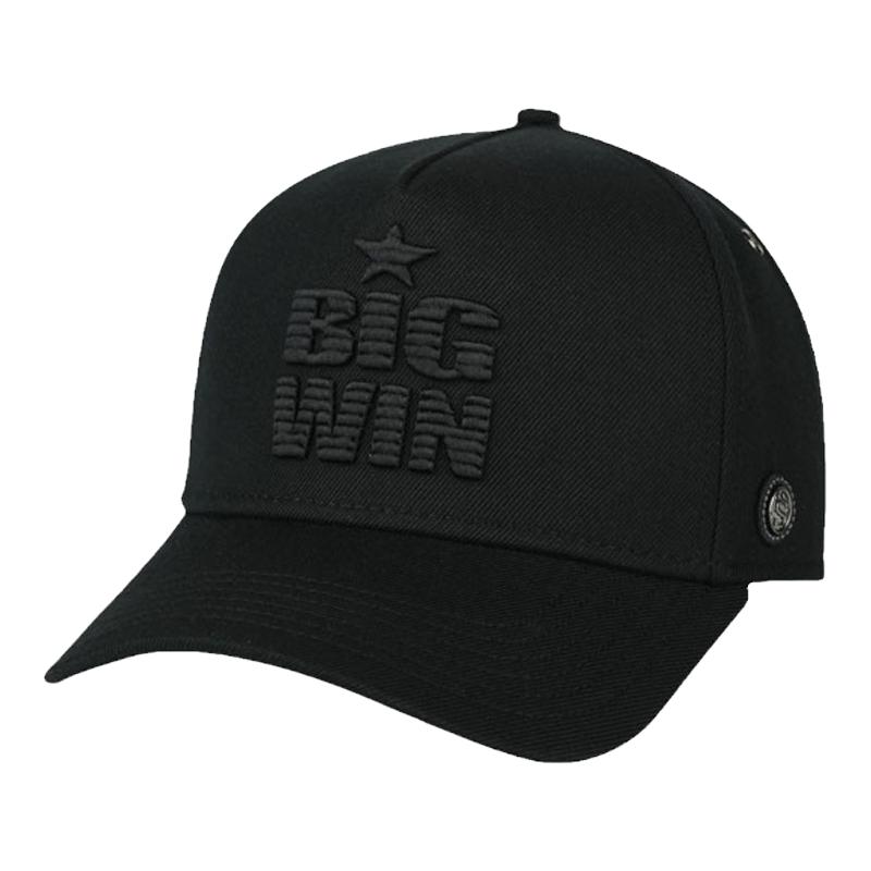 [黑色经典]思沃福BIGWIN字母刺绣帽子男女款大头围硬顶透气棒球帽
