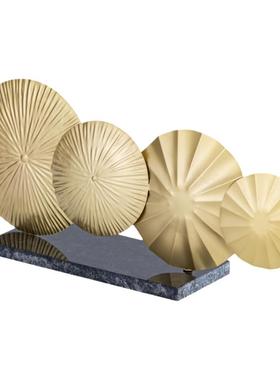 现 纽约下城公园进口莫里斯金碟天体圆盘几何雕塑摆件