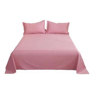 2023新款斜纹纯色纯棉全棉床单北欧韩日简约风1.5床单单件200x230