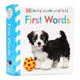 DK触摸书 dk baby touch and feel 英文原版绘本 指偶书 幼儿英语启蒙认知纸板书撕不烂感官训练绘本 早教益智  0-3岁亲子互动共读
