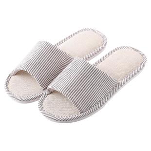 10双一次性拖鞋冬室内居家待客防滑酒店高档情侣亚麻拖鞋四季家用