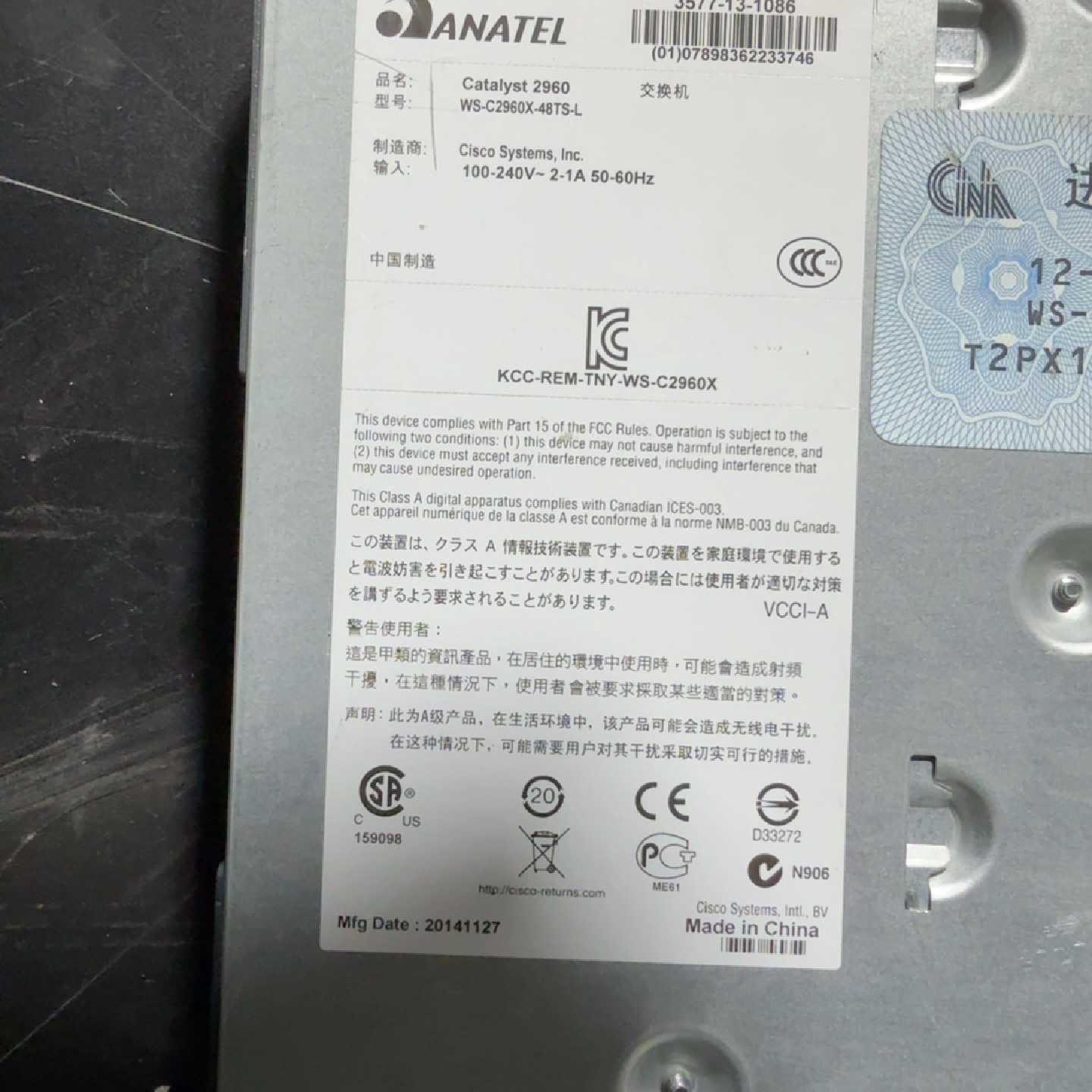 【议价-可维修】思科 交换机 全新/二手均有货
