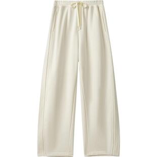 播商场同款垂感宽松阔腿裤女24秋冬新款休闲简约香蕉裤BDR4KD3923