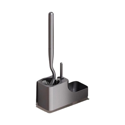 马桶刷壁挂无死角家用2025新款高级感带底座置物架一套洗厕所神器