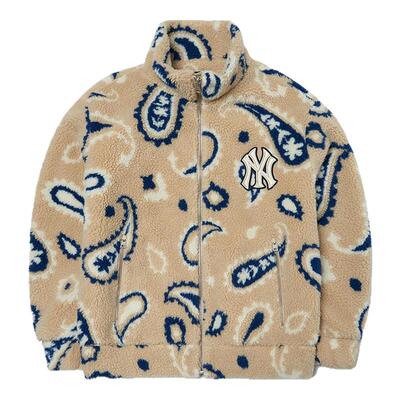 羊羔绒防风保暖外套MLB休闲外套