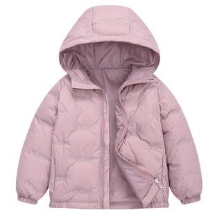 罗蒙女童轻薄羽绒服冬季儿童女孩加厚保暖防风面包服男童大童外套
