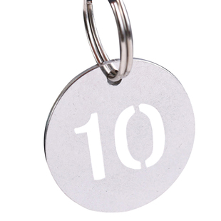 不锈钢数字号码牌金属管道阀门手牌吊牌水表水杯记号标识标牌定制