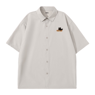 班尼路凉感衬衫男款夏季2026新款翻领男士衬衣海边休闲短袖上衣A