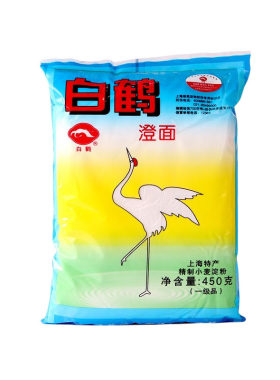 白鹤澄面450g水晶凉皮家用淀粉