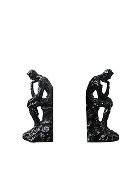 北欧轻奢思考者书靠摆件家居茶几书柜酒店别墅办公室书桌软装饰品