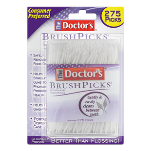 医生牌Doctor's Brush Picks 牙签牙缝刷齿间清洁棒 275支便携装