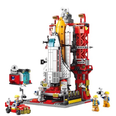 航天火箭飞船拼装积木儿童玩具