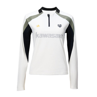 kawasaki川崎羽毛球服男女款长袖T恤透气运动休闲比赛训练服卫衣