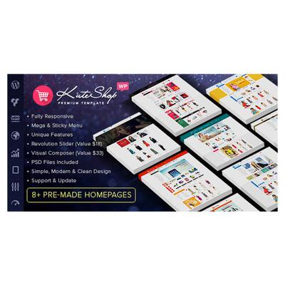 KuteShop 汉化时尚奢侈品珠宝商城Elementor WooCommerce主题