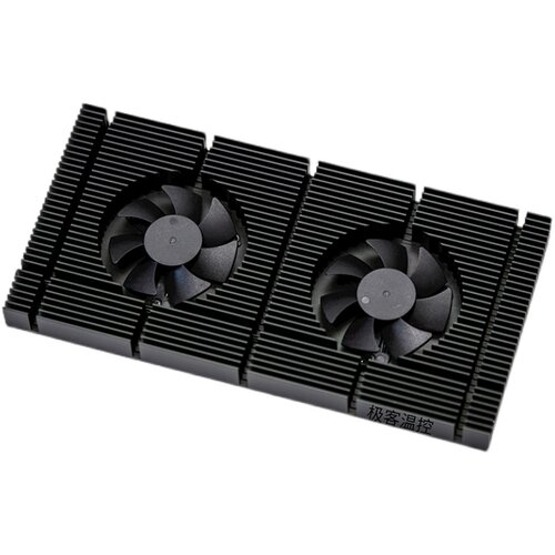 GK6显卡散背板热器RTX3090背板散热 风扇显存降温3080/3070散热器