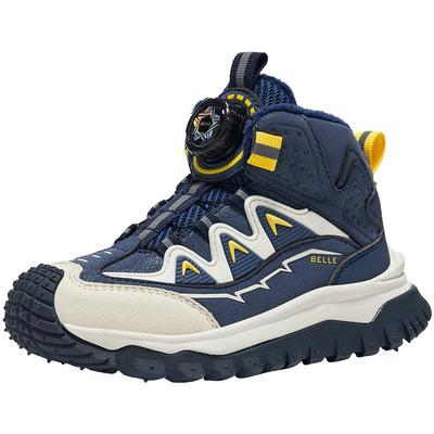 百丽官方正品冬季加绒运动棉鞋