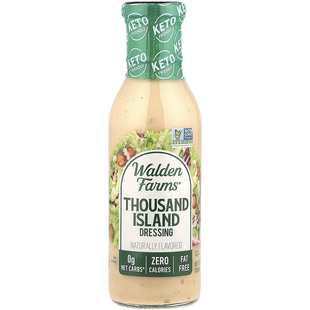 美国Walden Farms低脂低糖千岛酱低卡水果沙拉酱寿司鸡胸健身生酮