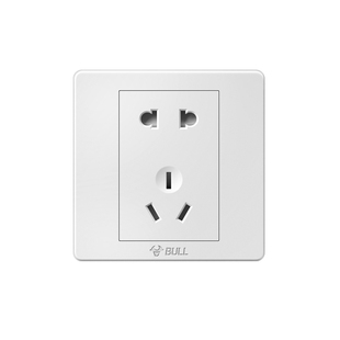 公牛装饰开关插座面板五孔多孔家用墙壁式86型带usb电源白色G07