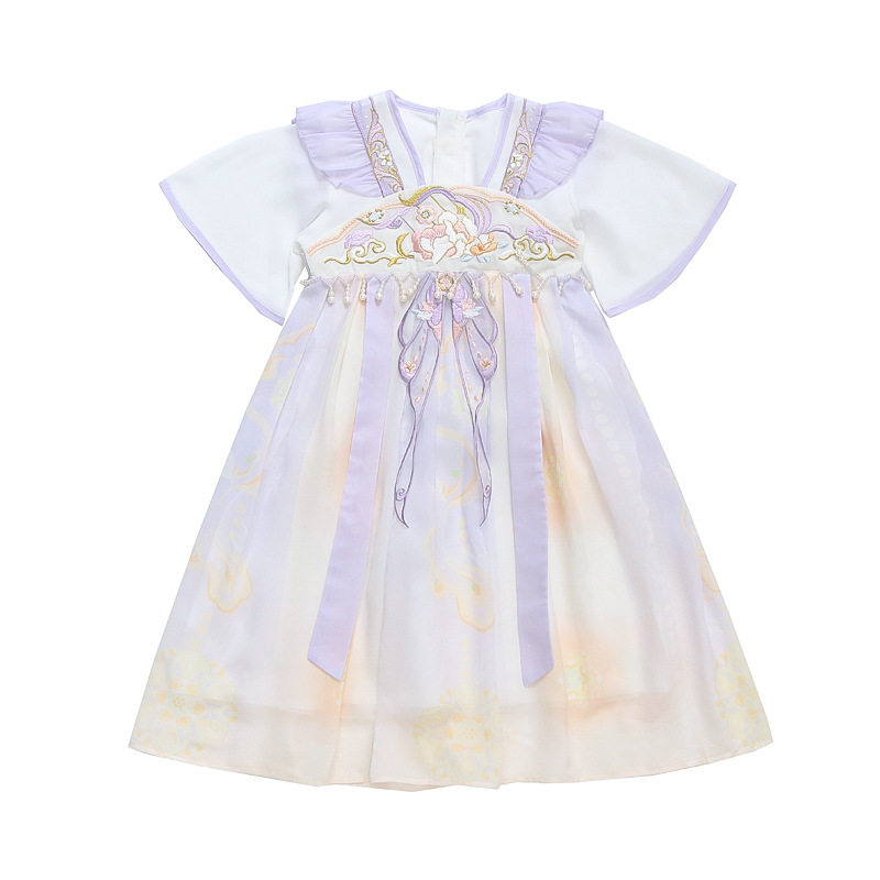 2026新款女童韩系汉服连衣裙