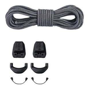 适用萨洛懒人鞋带扣免系运动小白鞋男女款圆形原装溯溪鞋抽拉鞋绳