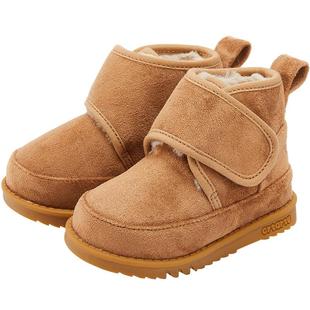 卡特兔宝宝棉鞋男女童鞋冬季软底婴儿保暖加绒加厚秋冬新款雪地靴
