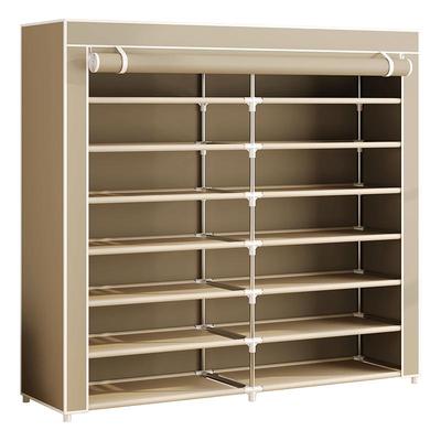 布艺鞋柜2025新款防尘鞋架宿舍出租房家用多层门口简易鞋子收纳柜