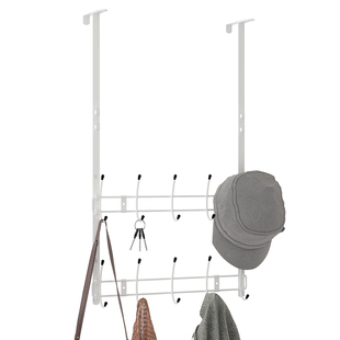 门后挂钩收纳置物袋免打孔加长挂钩儿童房门可调节门背式挂衣架