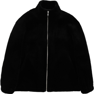 寸头百搭年轻款羊羔绒真毛皮草外套男冬立领夹克皮毛一体宽松潮牌