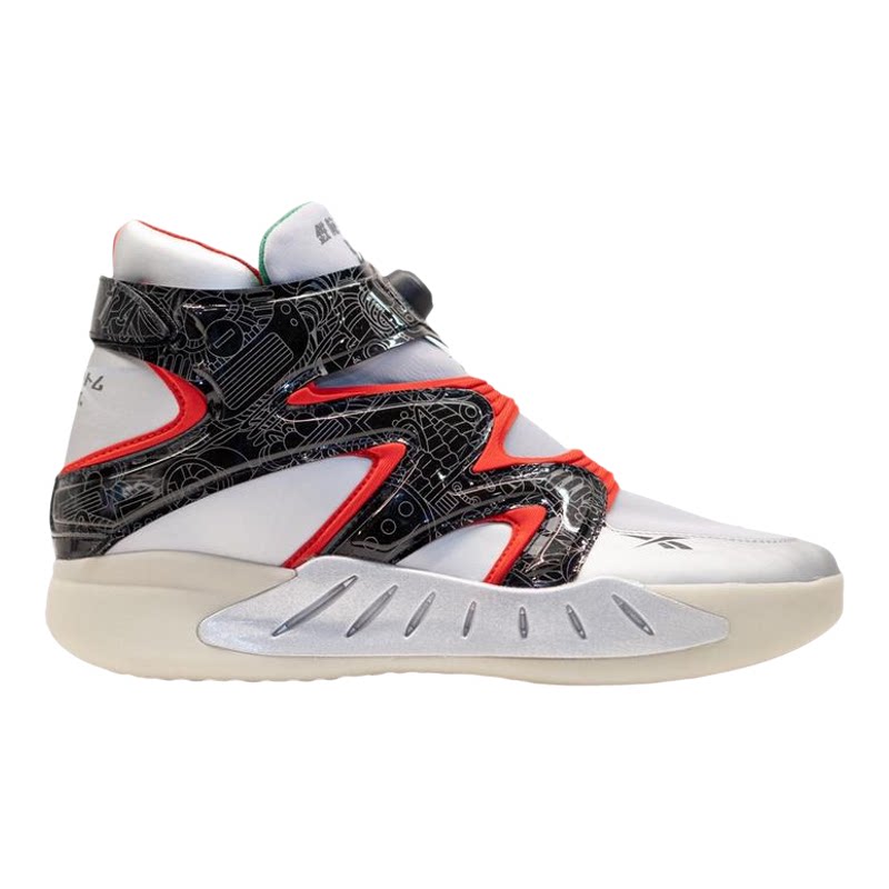海外代购Reebok/锐步男士板鞋包裹支撑复古回弹高帮充气泵