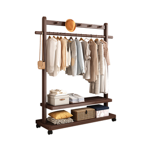 衣帽架新款落地挂衣架家用卧室角落床头置物架小户型衣服收纳架子