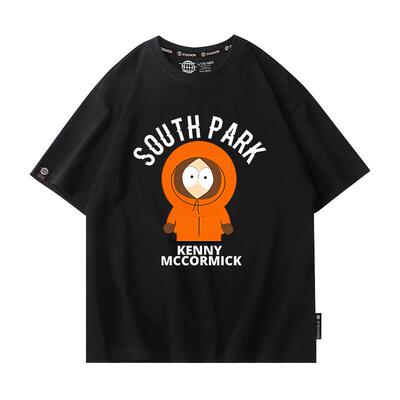 drew南方公园联名短袖T恤男夏季south park周边衣服宽松半袖百搭