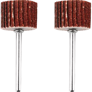 活柄百叶轮磨头3mm砂纸砂布打磨头根雕打磨百叶电磨头带柄抛光轮