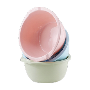 加深塑料水盆家用大号把手盆子洗衣服洗脚加厚学生洗菜宿舍洗脸盆