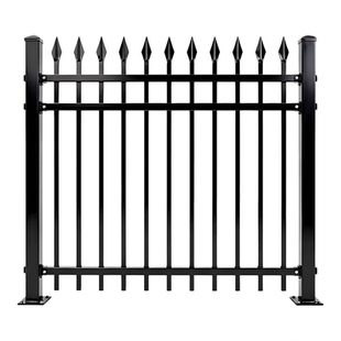 锌钢护栏庭院围墙围栏工厂庭院小区学校铁艺栅栏围栏户外隔离栏杆