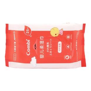 康贝pipi婴儿柔湿巾 25片*4连包屁屁湿纸巾宝宝湿巾纸