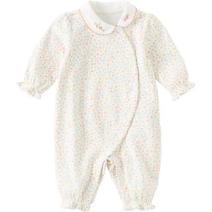 戴维贝拉婴儿抗菌连体衣女宝宝纯棉哈衣2025新款秋装新生儿爬服