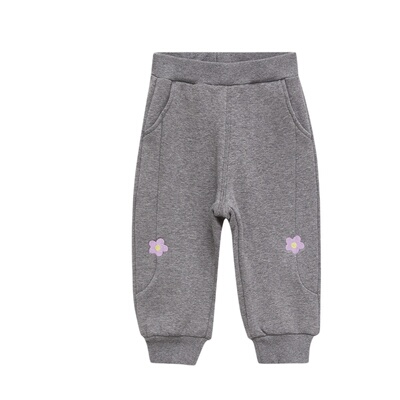 美特斯邦威童装moomoo女童分割花朵图案针织裤柔软舒适