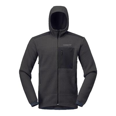 NORRONA老人头男trollveggen Warm3巨魔墙登山徒步保暖连帽抓绒衣